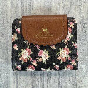 Natural Life Made With My Heart Rose Wallet Vegan